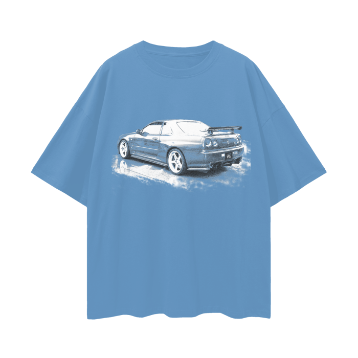 GTR R34 - Oversize Deep Drop Shoulder Tee - 190 GSM